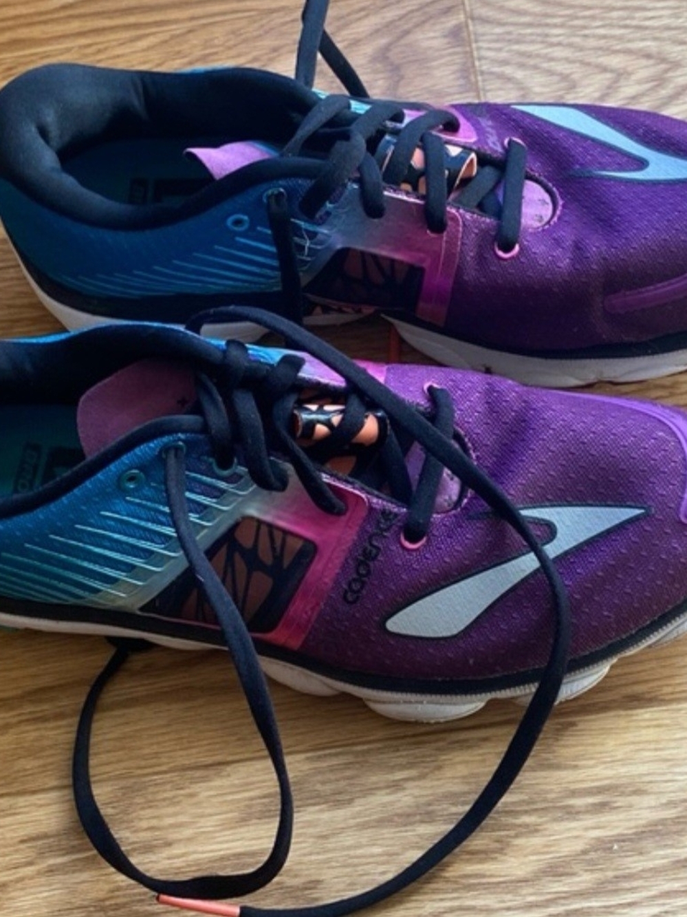Brooks Purple and Teal Women's Running Shoes